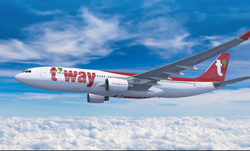 티웨이항공 비행기 사진