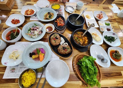 성원마늘약선요리상차림