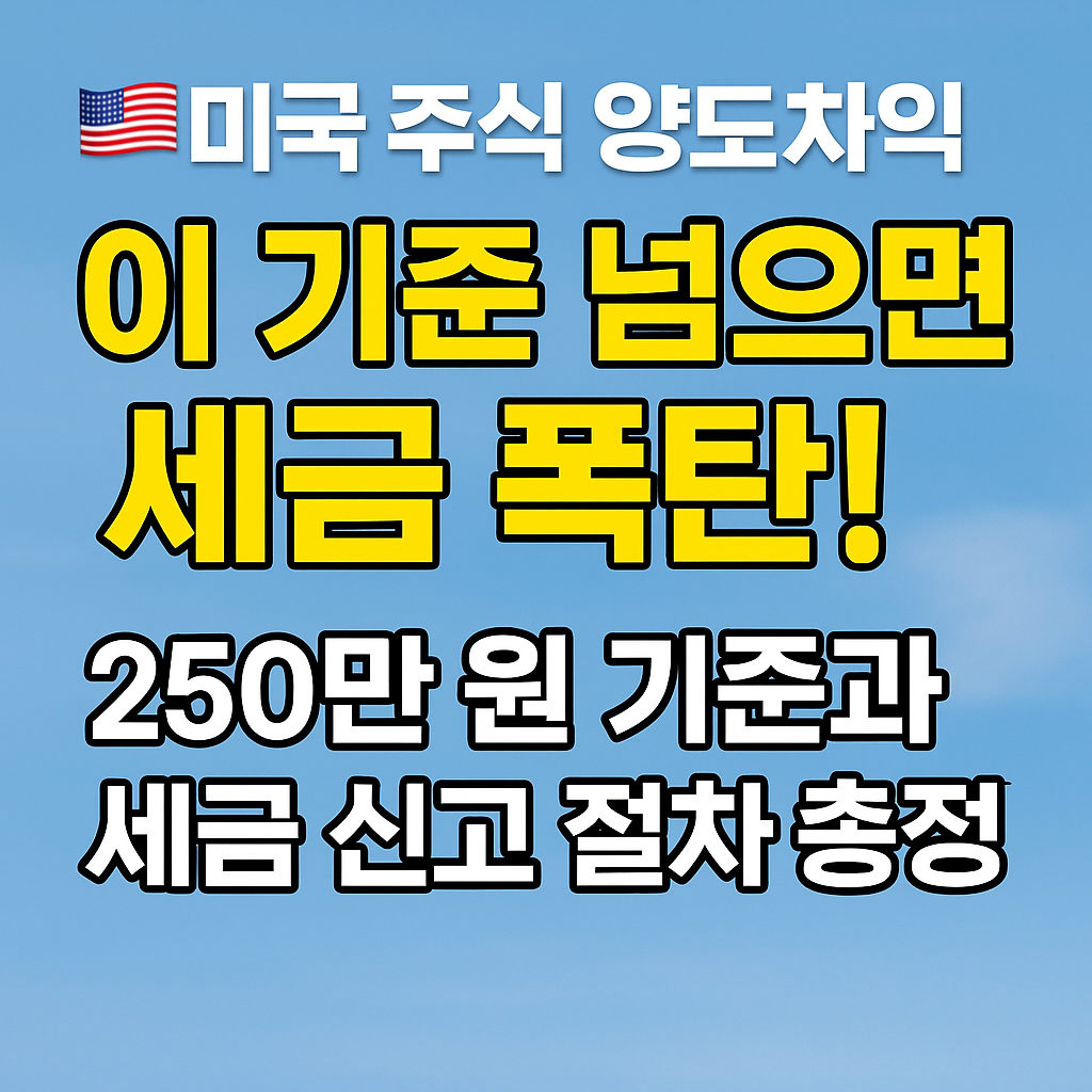 미국 주식 투자 세금과 가산세