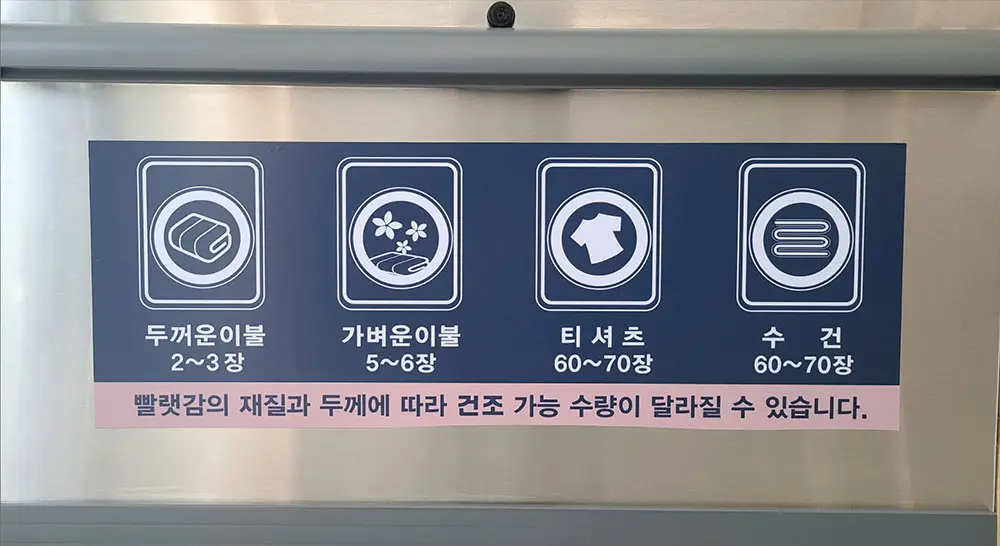 휩시 코인건조기 용량