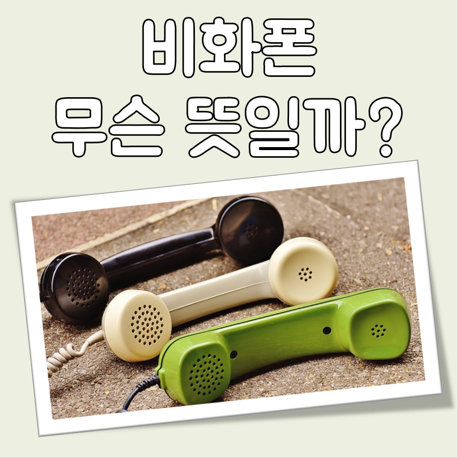 비화폰 뜻 대표 이미지