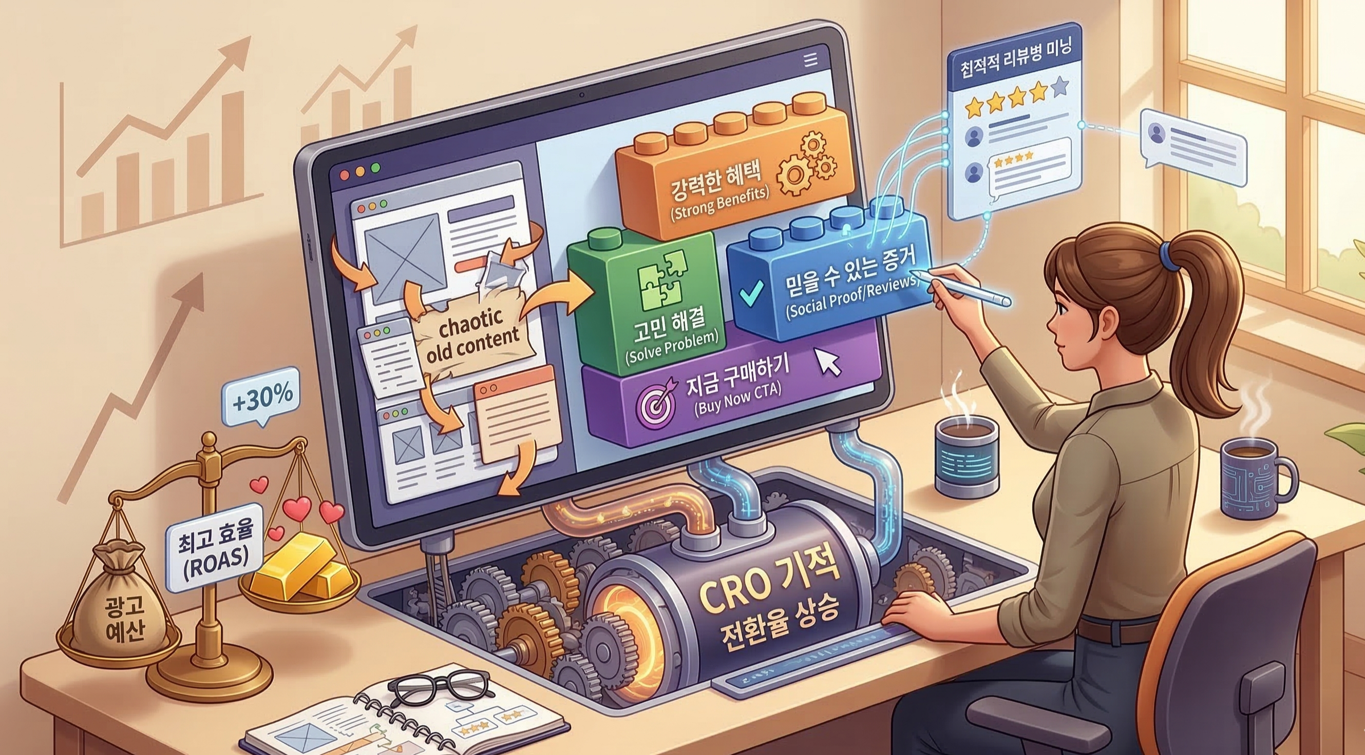 전환율 최적화(CRO): 뜨내기손님을 단골 고객으로 만드는 기적의 상세페이지 개편 관련 이미지