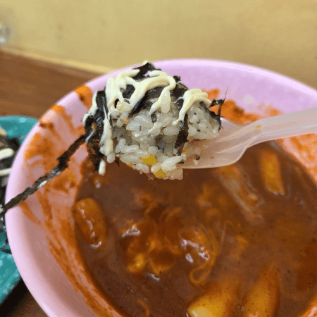 복길이분식 멸치볶음 주먹밥