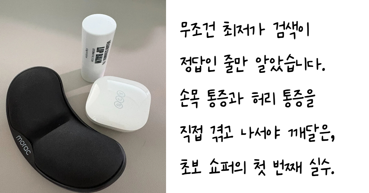 최저가 검색으로 구매했지만 만족도가 낮아 재구매를 고민하게 만드는 일상 소품들