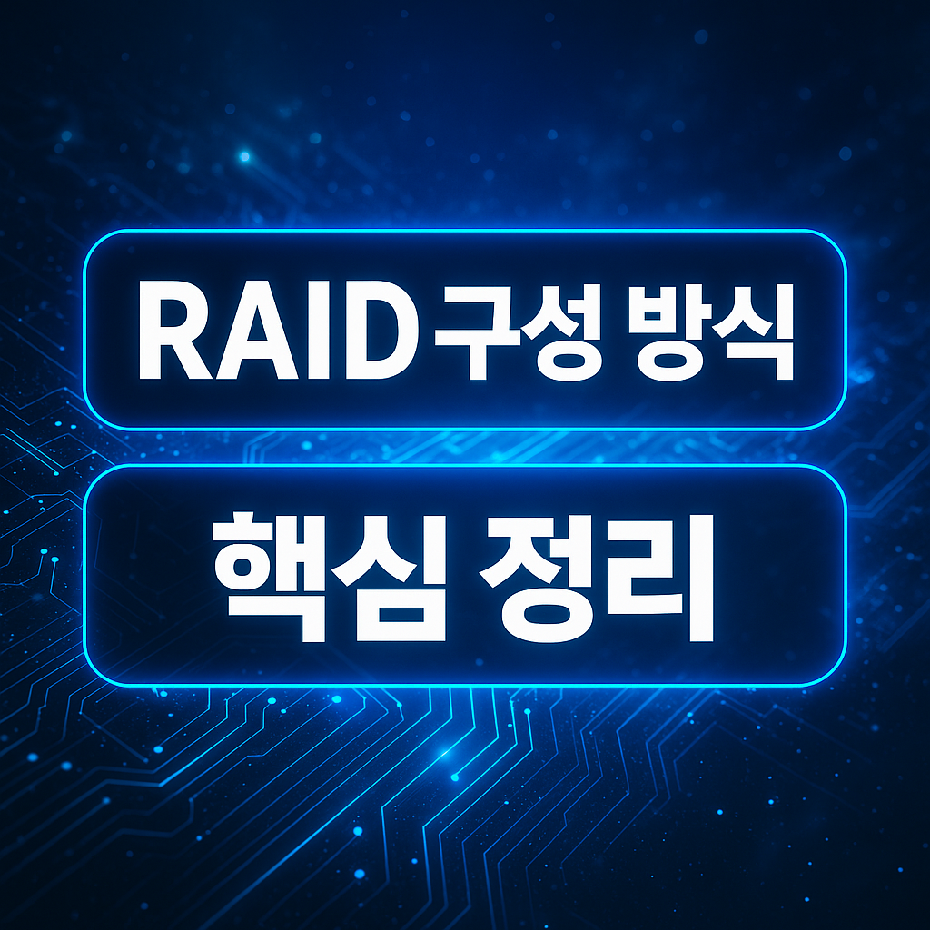 RAID 구성 종류와 방식