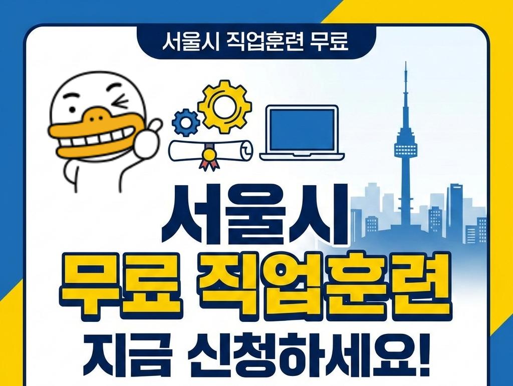 AI가 못하는 기술은 따로 있다? 서울시 직업훈련 무료 과정 알아보기