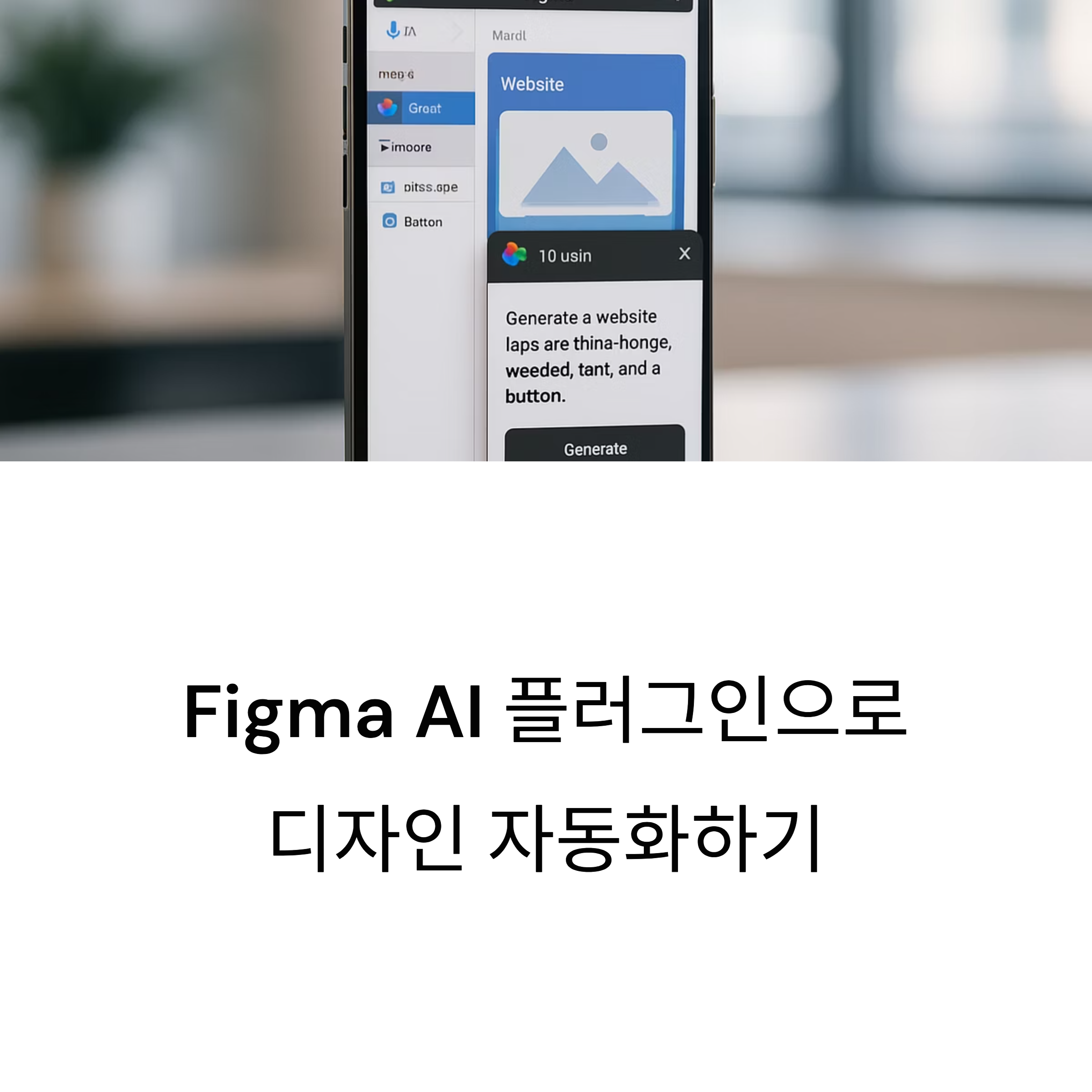 Figma AI 플러그인으로 디자인을 자동화해보세요. 반복 작업은 줄이고 창의적인 시간은 늘리는 스마트한 방법을 지금 확인해보세요!