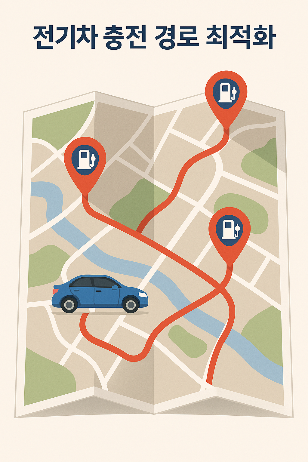 전기차 충전경로 최적화지도