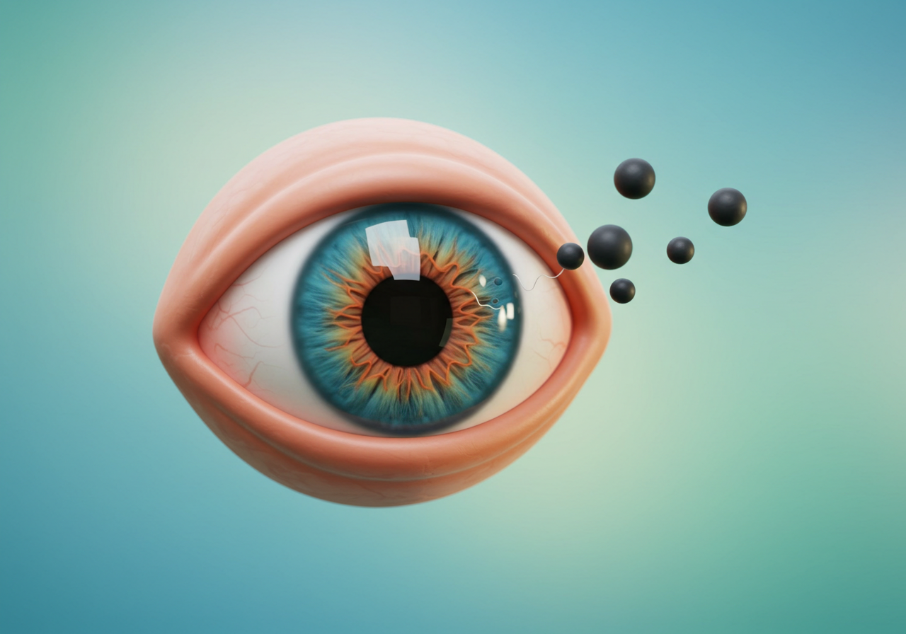 비문증 원인 7가지와 눈앞에 떠다니는 점의 비밀