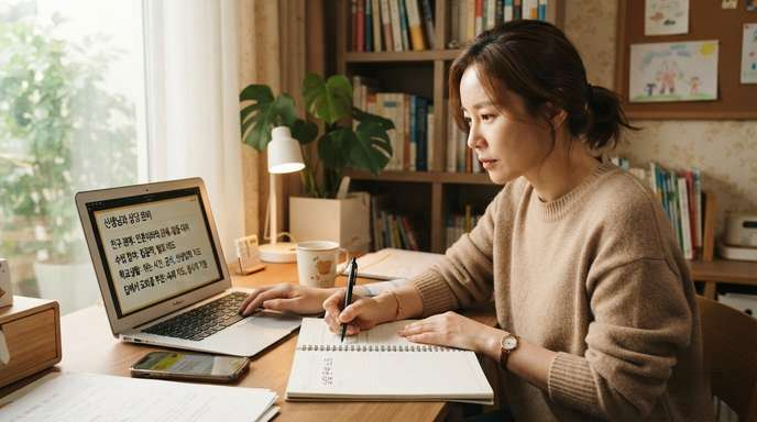 AI로 학부모 상담 질문을 정리하는 부모