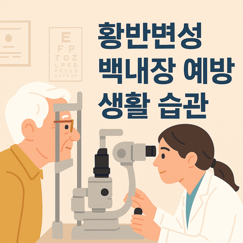 시니어 눈 건강 필수 가이드 황반변성, 백내장 예방 생활습관