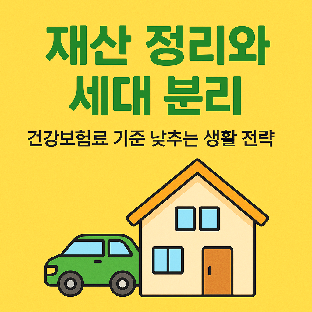 재산 정리와 세대 분리