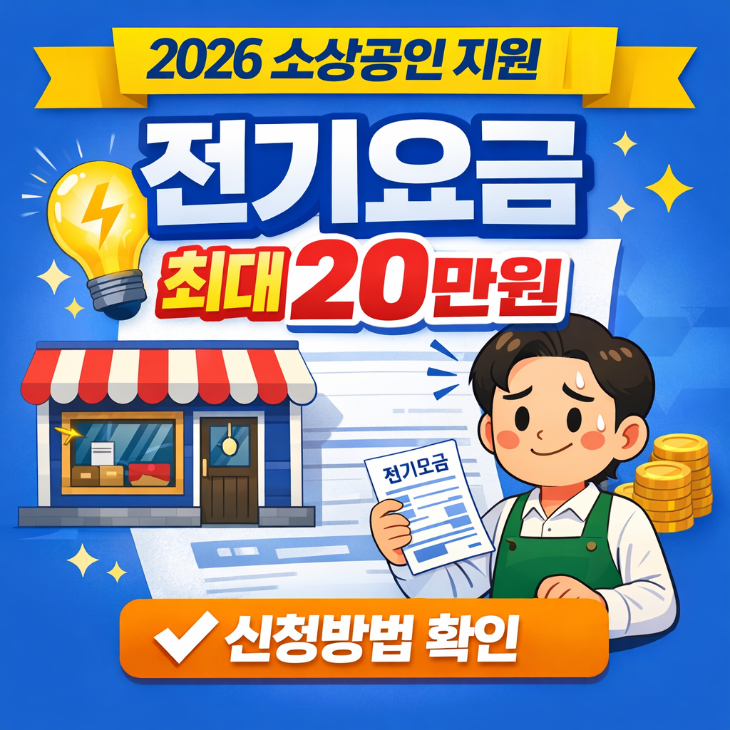 소상공인 전기요금 지원 최대 20만원 신청방법