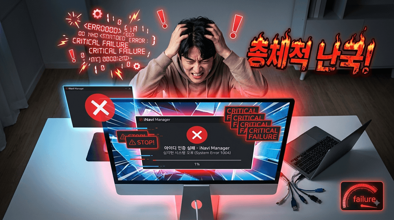 아이나비 매니저 오류&amp;#44; 공식 해결법