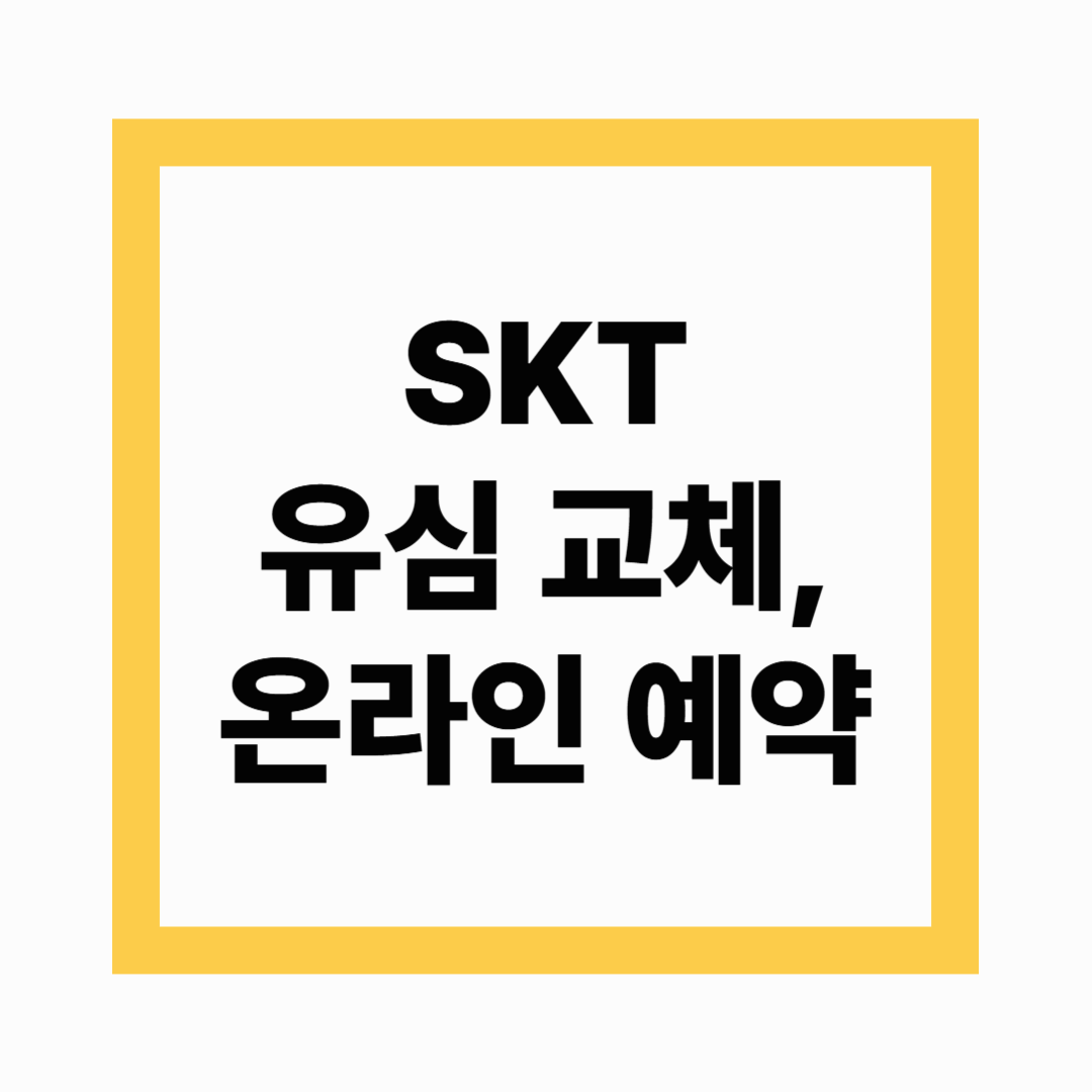 SKT 유심 교체
