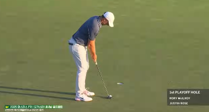 마스터스 챔피언 퍼팅 사진