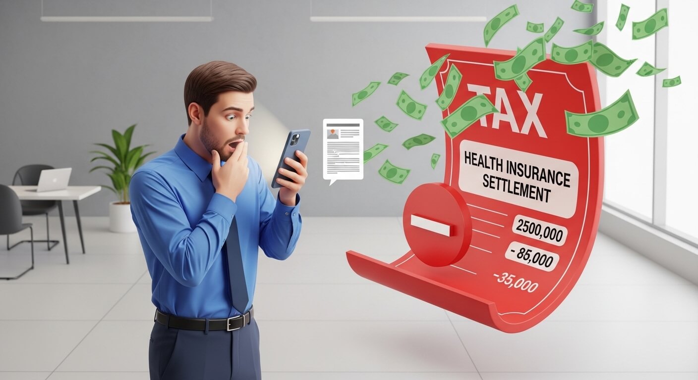 4월 직장인 건강보험료 연말정산으로 인한 급여 변동을 확인하며 당황하는 모습