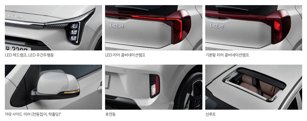 더 뉴 모닝 외관 디테일