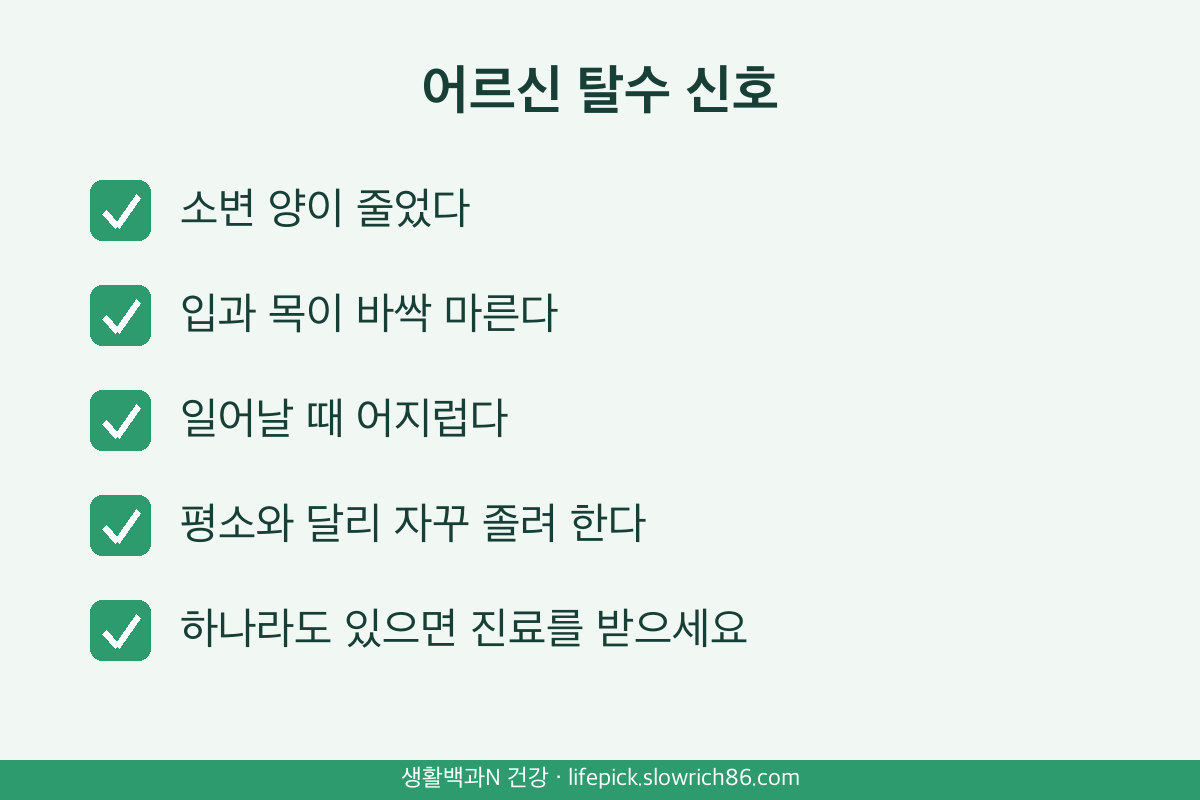 노로바이러스 장염 탈수 증상 소변 감소 입마름 어지럼 고령자