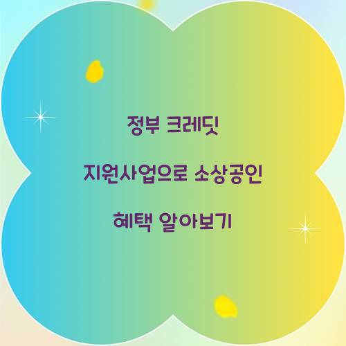 정부 크레딧 지원사업