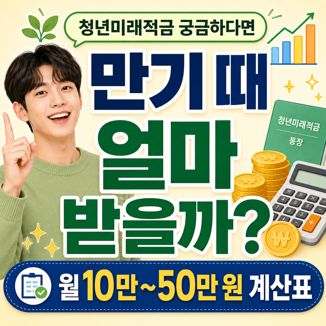 청년미래적금 만기 수령액 계산표 썸네일 이미지