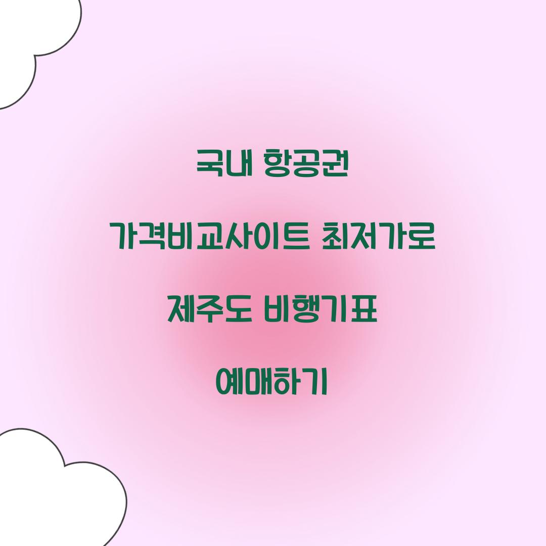 국내 항공권 가격비교사이트