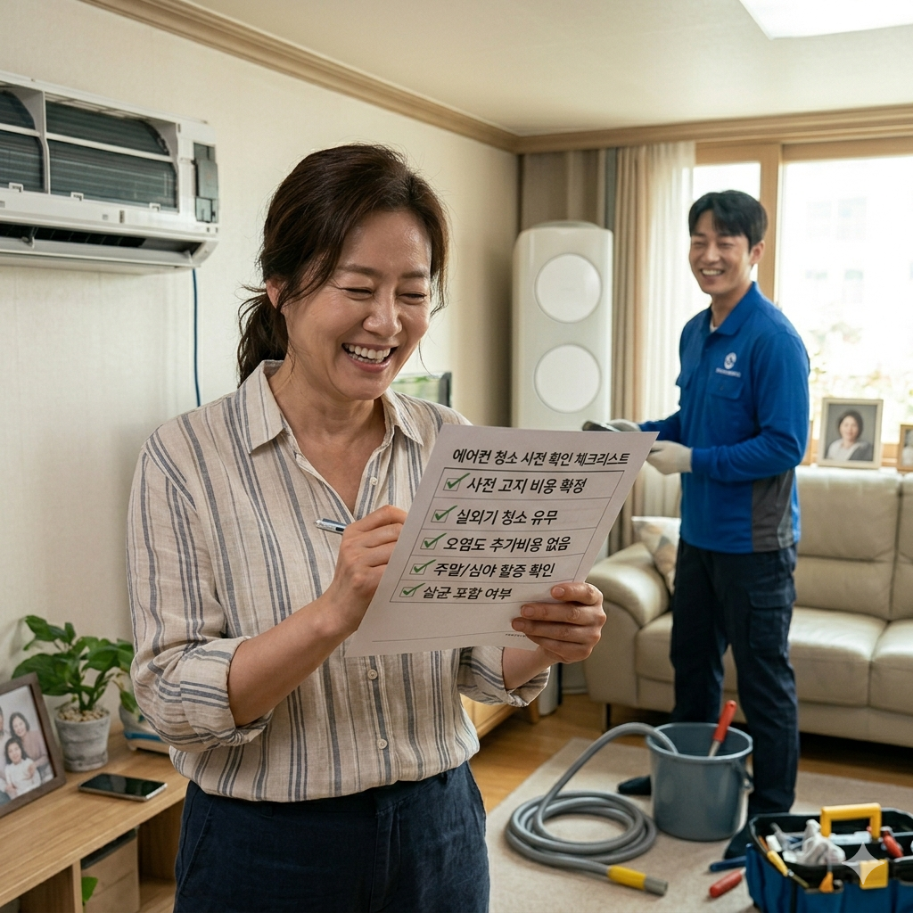 에어컨 청소 추가비용 막는 체크리스트