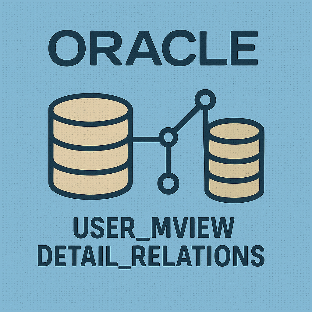 USER_MVIEW_DETAIL_RELATIONS 완전 분석과 실무 활용 전략