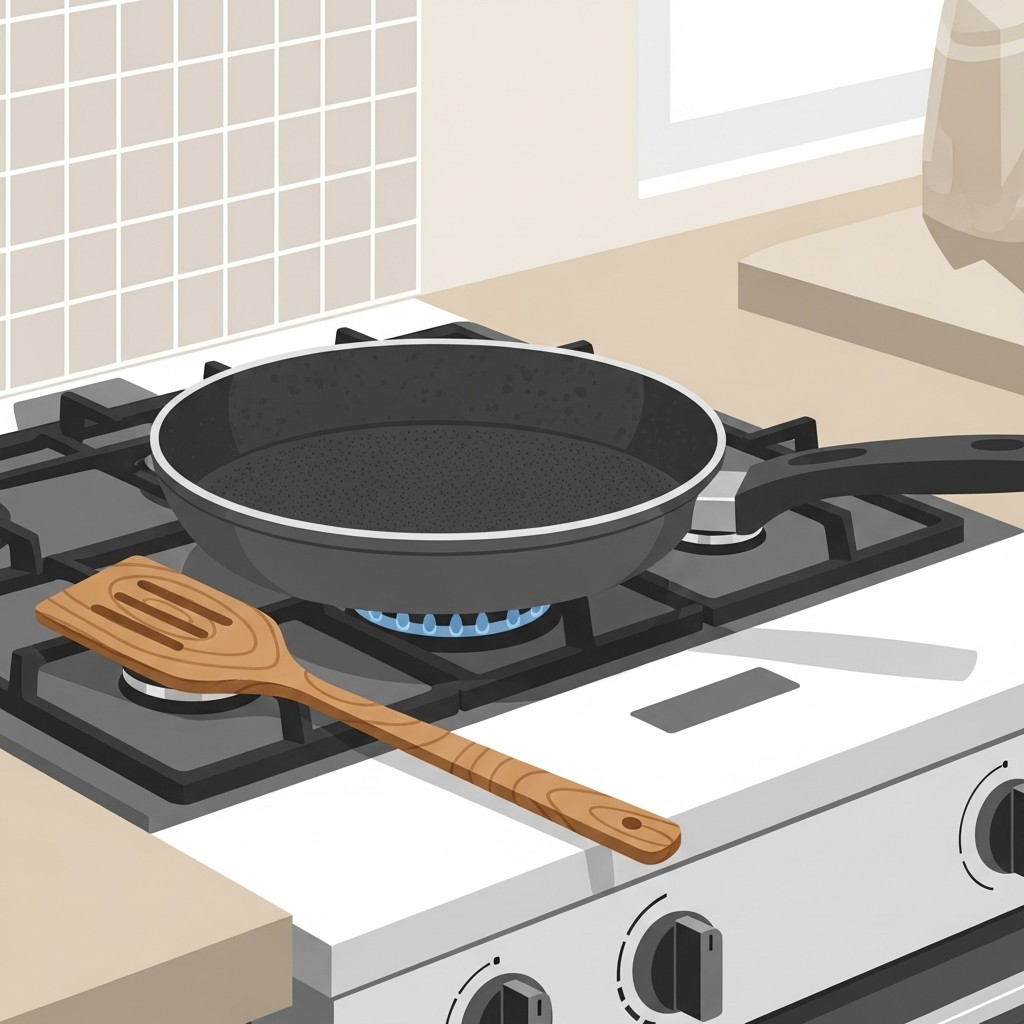 식히는 프라이팬