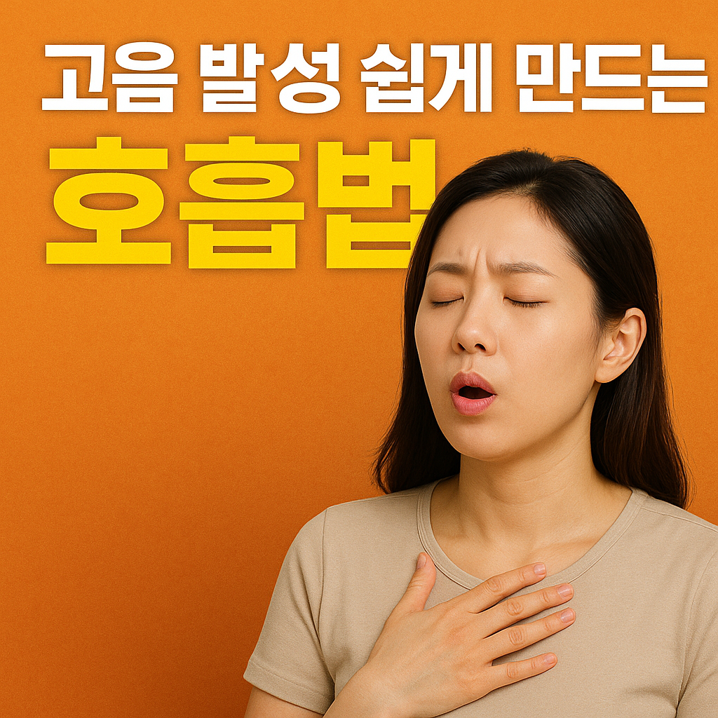 고음 발성을 쉽게 만드는 호흡법 관련 사진