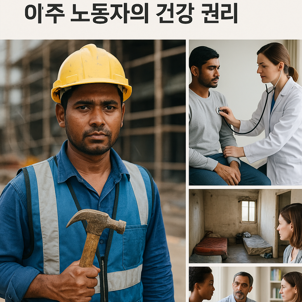 이주 노동자의 건강 권리 관련 사진