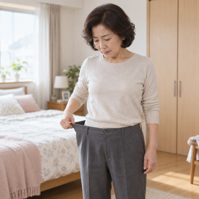 살이 빠진 여자