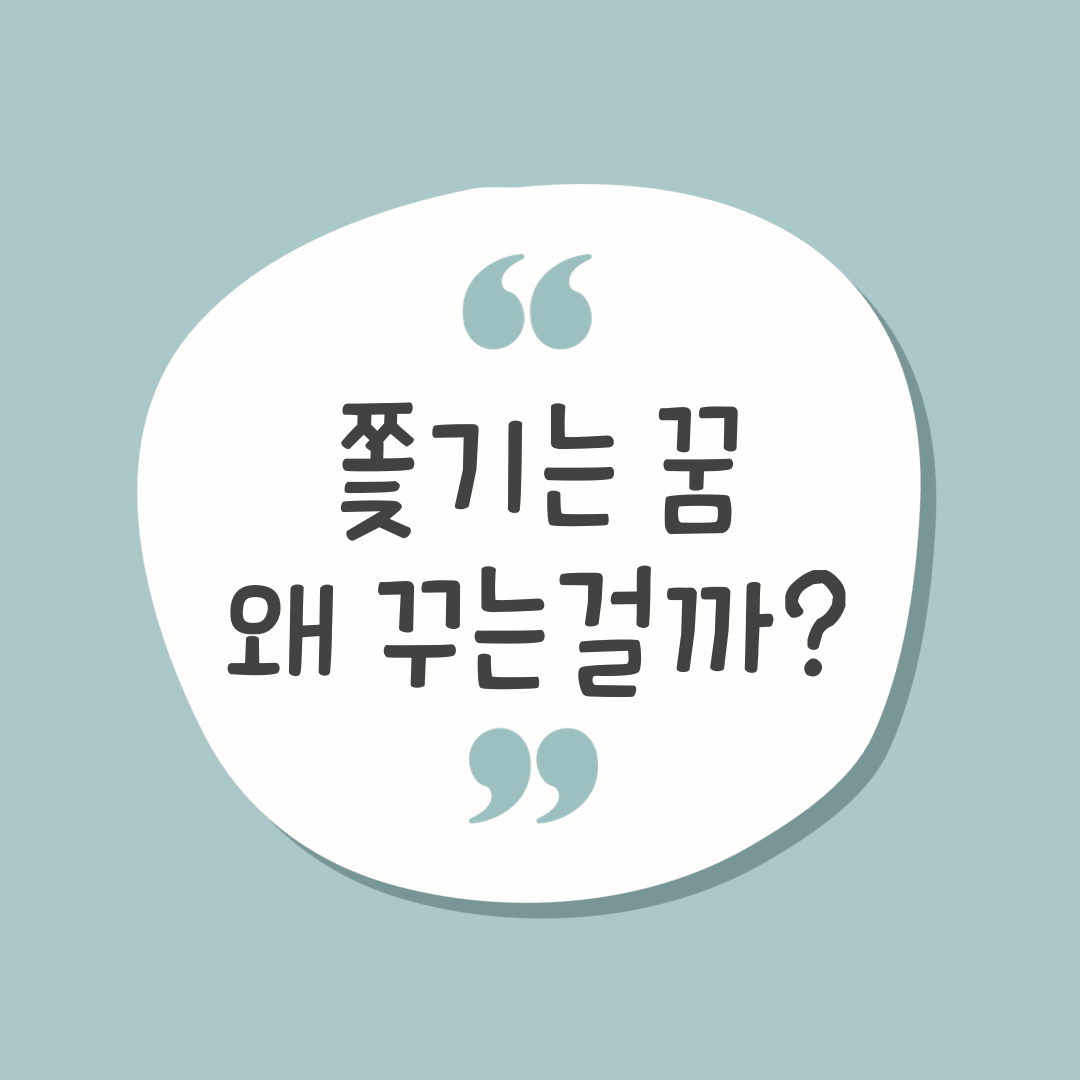 쫒기는 꿈1