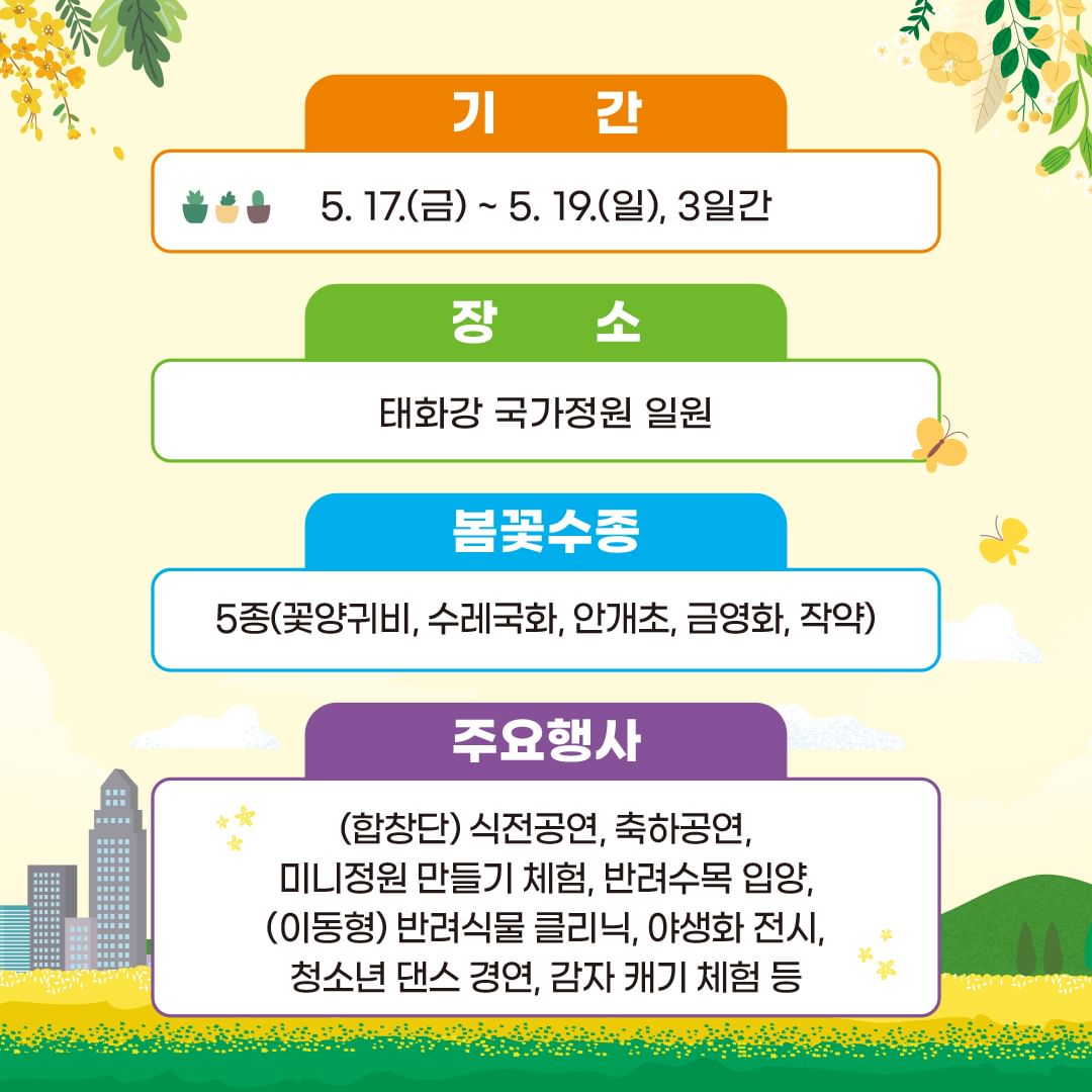 2024 태화강국가정원 봄꽃축제 기본일정