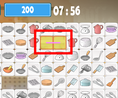 주방기구 짝맞추기게임 방법