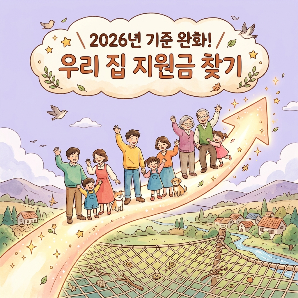 2026년 기초생활수급자 차상위계층 소득분위 기준표 및 지원금 조회 방법