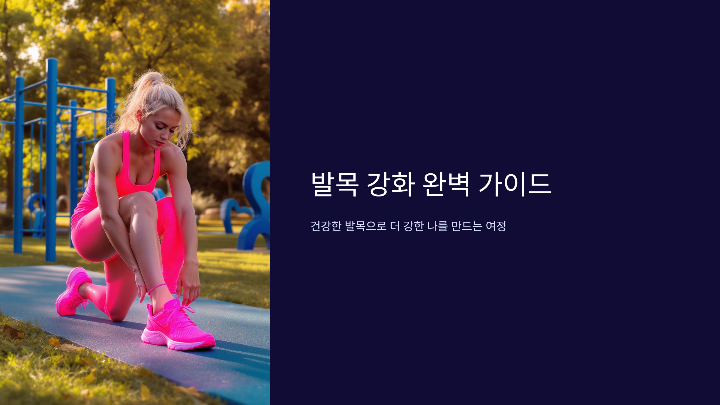 발목 강화 운동 홈트레이닝 완벽정리