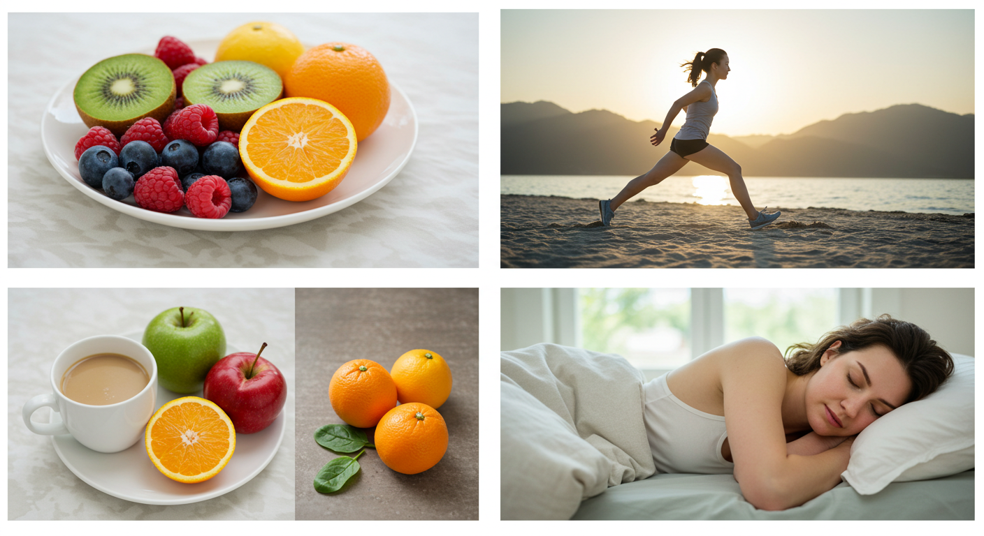 충분한 수면: 피부 재생은 주로 밤에 이루어집니다.