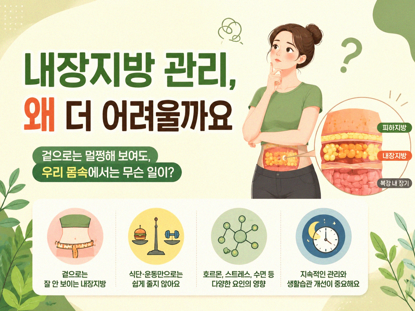 내장지방이 피하지방보다 더 신경 쓰이는 이유