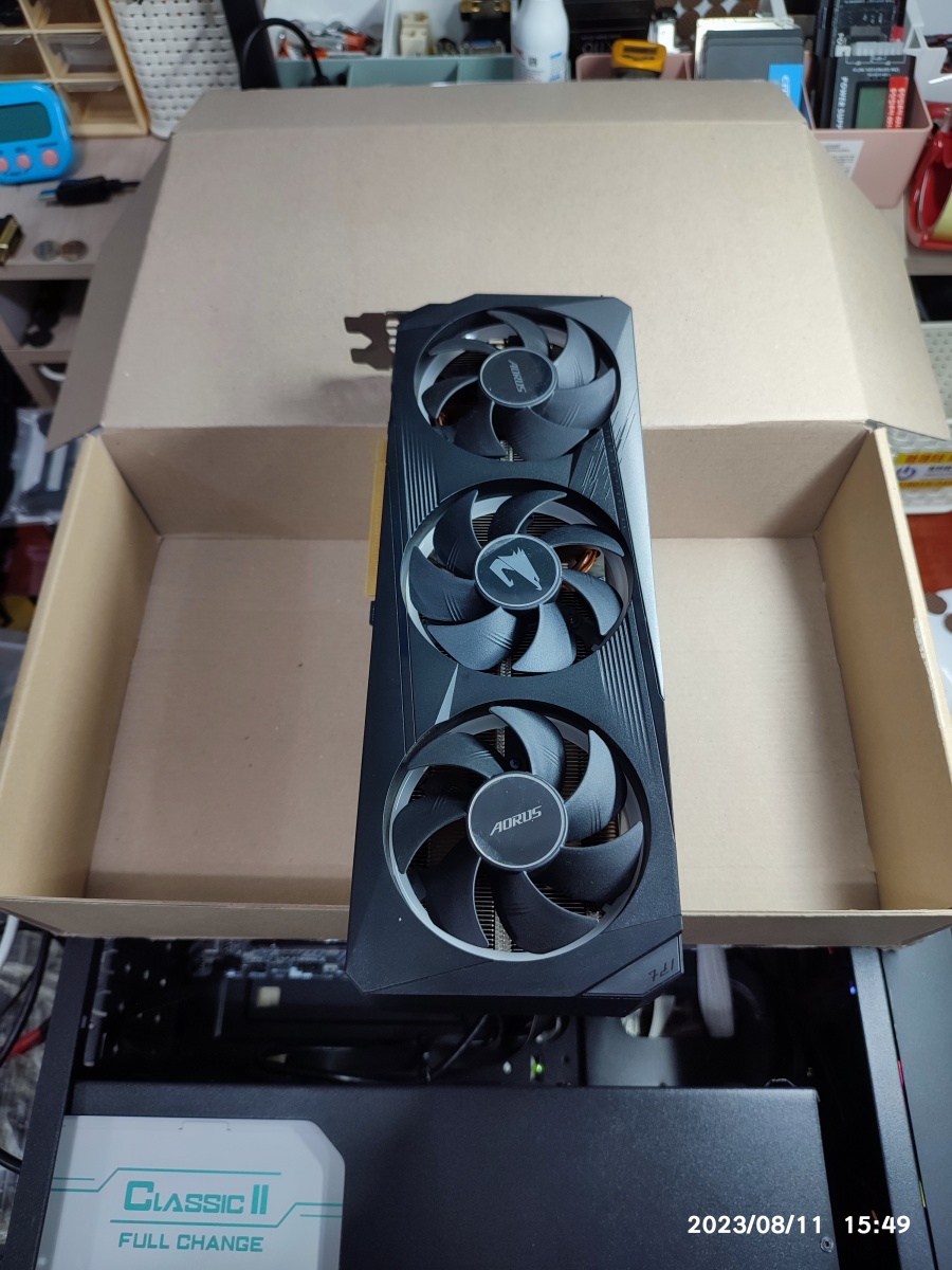 A/S 후 제품 수령 - 그래픽카드 외관 확인 ㅈ우