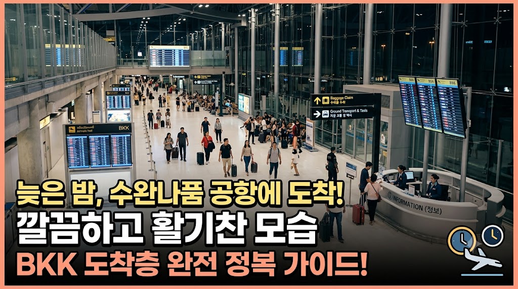 수완나품 공항 심야 이동 방법 가이드 썸네일