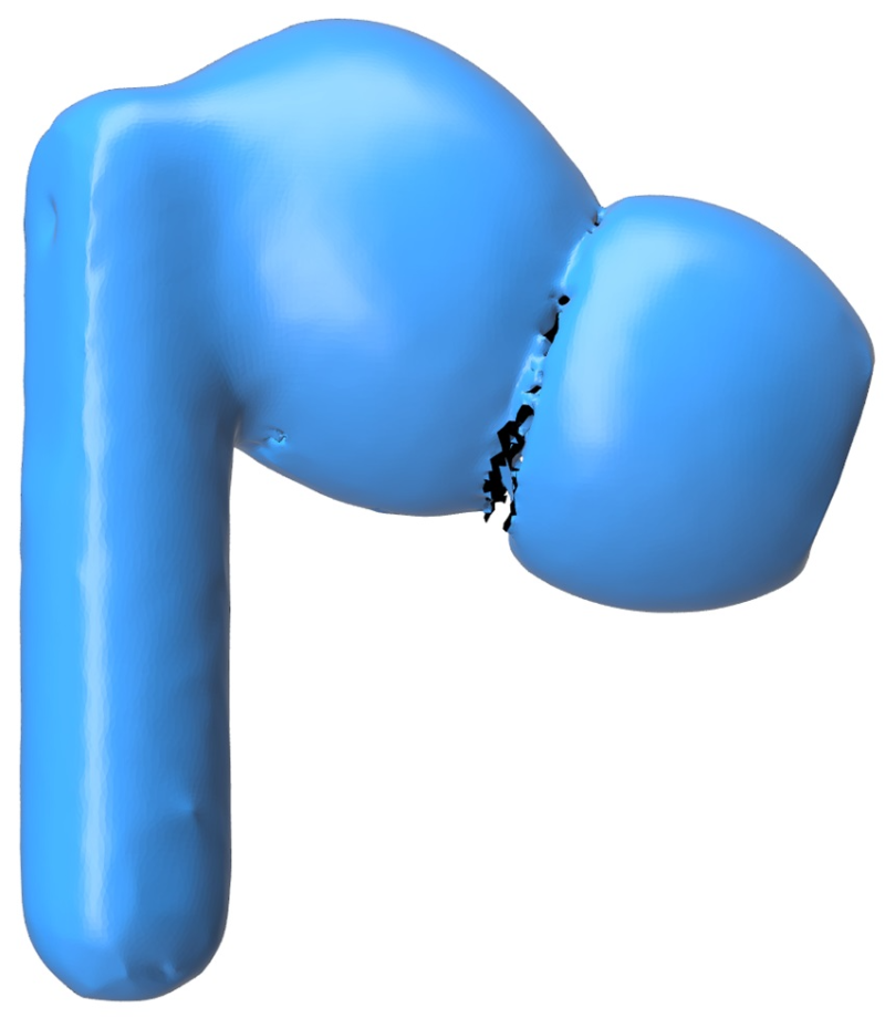 무선이어폰, 3D스캔 한 메시데이터