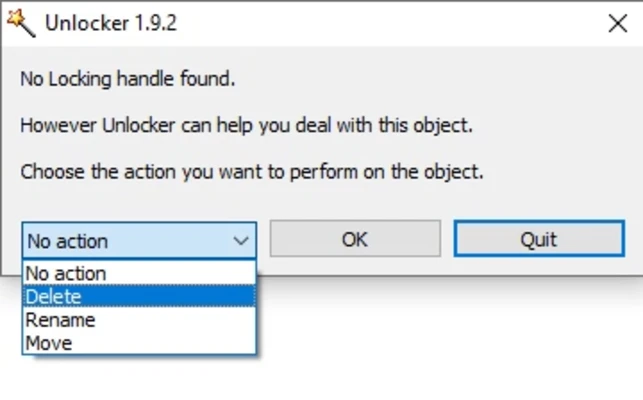 파일 강제 삭제