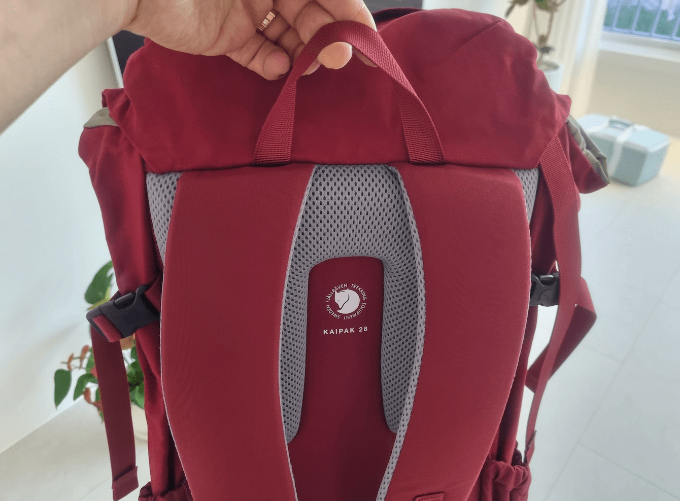 피엘라벤 배낭 등뒤