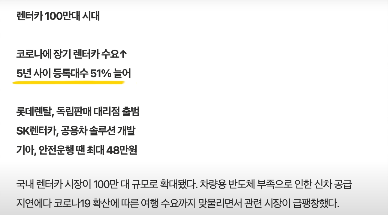 렌터카 100만 시대