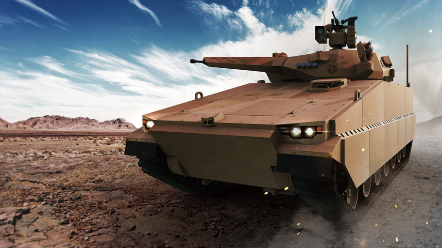 한화디펜스 레드백 장갑차 사진