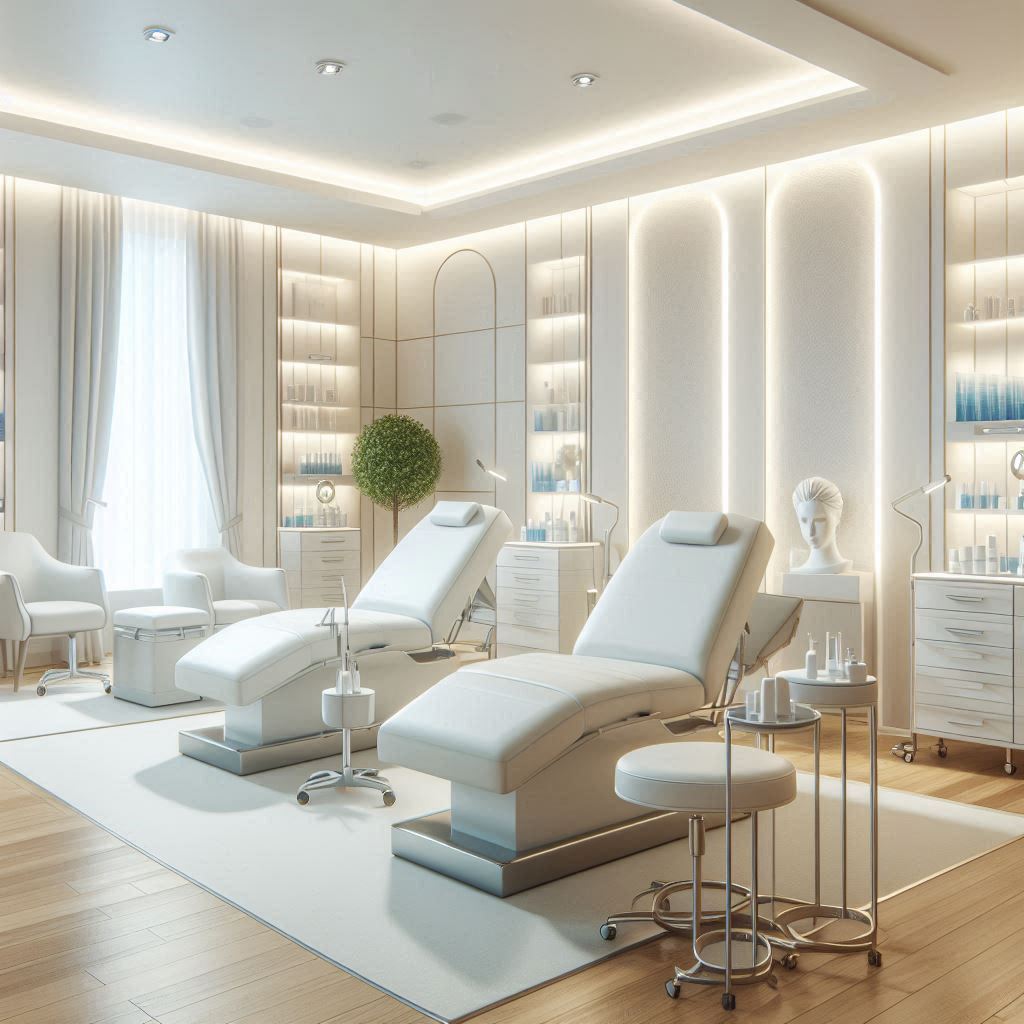 피부,체형관리 샵 배경