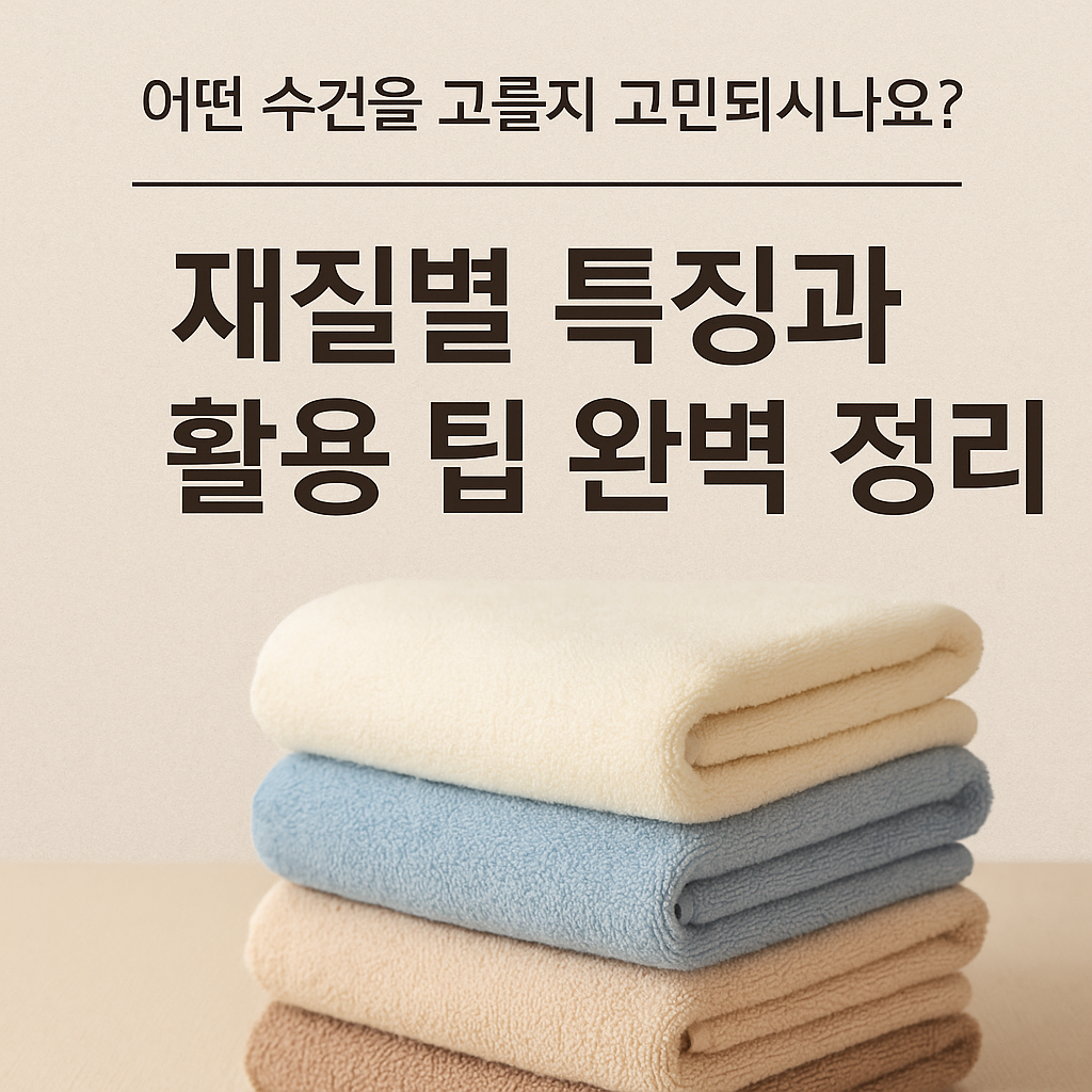 재질별 특징과 활용 팁 완벽 정리