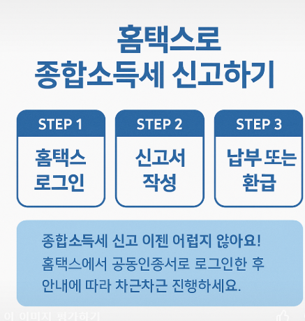 홈택스로 종합소득세 신고하기