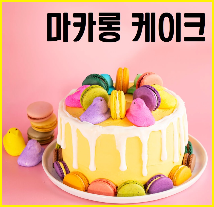 마카롱 케이크